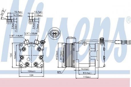 Компрессор кондиционера NISSENS 89139