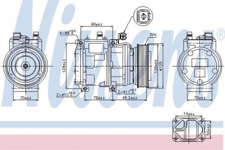 Компресор кондиціонера NISSENS 89186