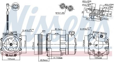 Компресор кондиціонера NISSENS 89193