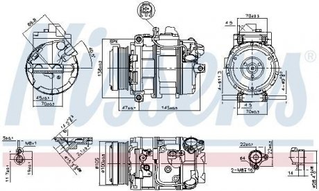 Компрессор кондиционера NISSENS 89212