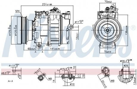 Компрессор кондиционера NISSENS 89232