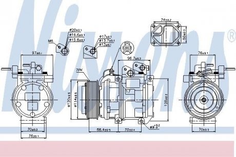 Компрессор кондиционера NISSENS 89256