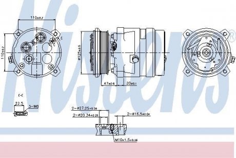 Компрессор кондиционера NISSENS 89259