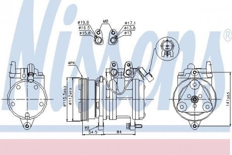 Компресор кондиціонера NISSENS 89263