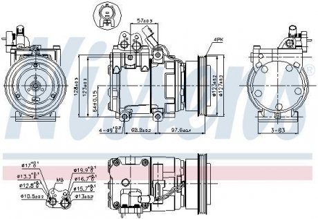 Компрессор кондиционера NISSENS 89264