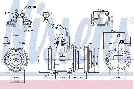 Компрессор кондиционера NISSENS 89289