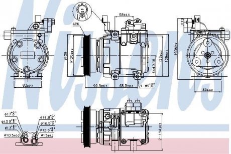 Компрессор кондиционера NISSENS 89291