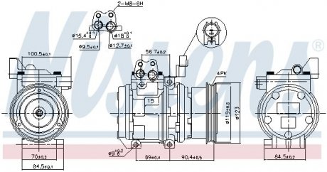 Компрессор кондиционера NISSENS 89299