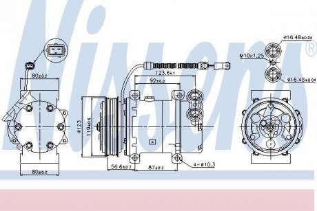 Компресор кондиціонера NISSENS 89339