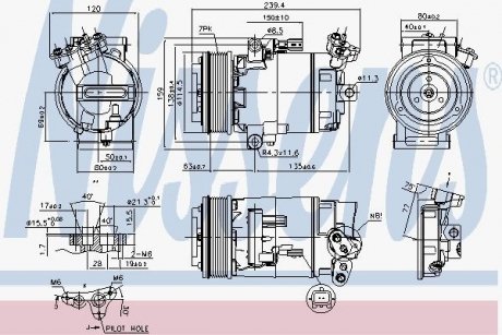 Компресор кондиціонера QASHQAI 07-.. NISSENS 89346