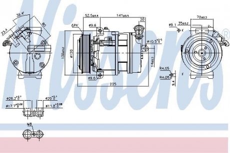 Компресор кондиціонера NISSENS 89397