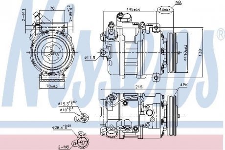 Компресор кондиціонера NISSENS 89417