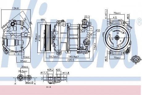 Компрессор кондиционера NISSENS 89584