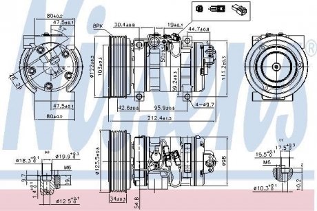 Компрессор кондиционера NISSENS 89609