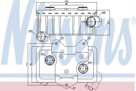 Радиатор смазки NISSENS 90582