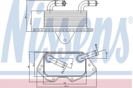 Радиатор смазки NISSENS 90662