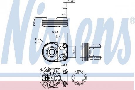 Радіатор масляний NISSENS 90795