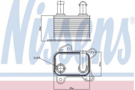 Охладитель смазки NISSENS 90825