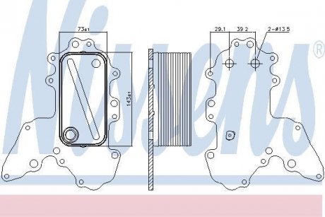 Радиатор масла NISSENS 90984