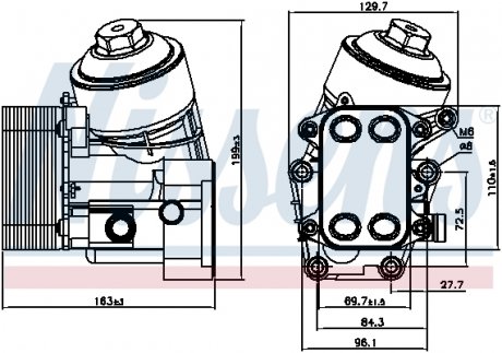 Охладитель смазки NISSENS 91154