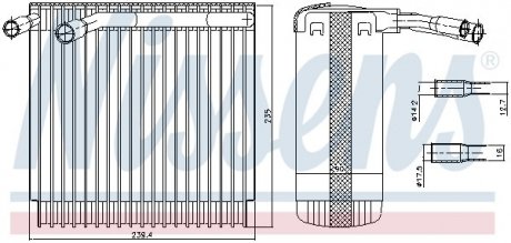 Испаритель кондиционера NISSENS 92129