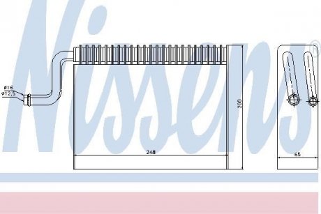 Испаритель, кондиционер NISSENS 92150