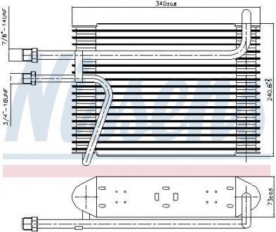 Испаритель кондиционера NISSENS 92155