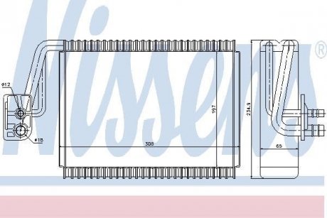 Випаровувач, кондиціонер NISSENS 92174