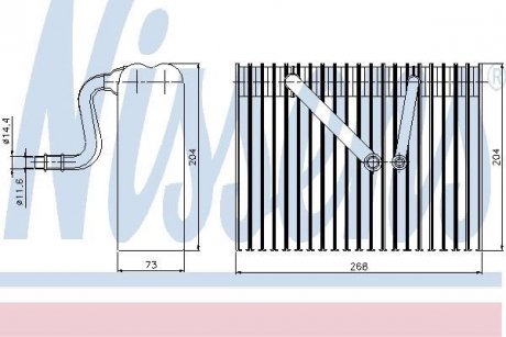 Испаритель, кондиционер NISSENS 92183 (фото 1)