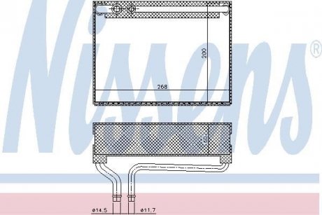 Випаровувач кондиціонера NISSENS 92186