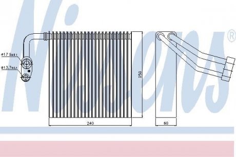 Випаровувач кондиціонера NISSENS 92195