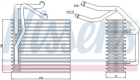 Испаритель кондиционера NISSENS 92205