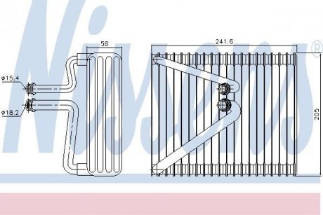 Испаритель кондиционера NISSENS 92206