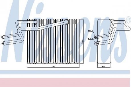 Испаритель, кондиционер NISSENS 92215