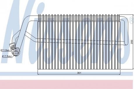 Испаритель кондиционера NISSENS 92221