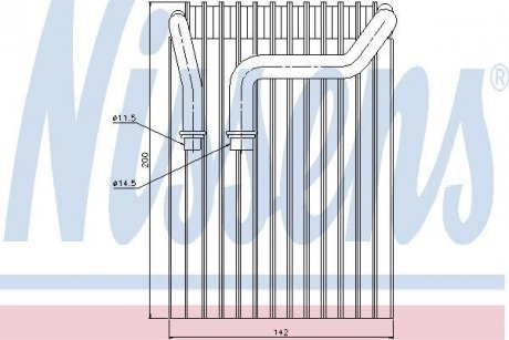 Испаритель кондиционера NISSENS 92237