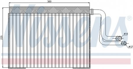 Испаритель кондиционера NISSENS 92268