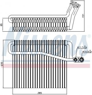 Испаритель кондиционера NISSENS 92271