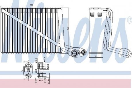 Випаровувач кондиціонера NISSENS 92272