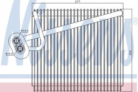 Випаровувач кондиціонера NISSENS 92289