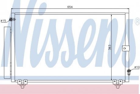 Радіатор кондиціонера NISSENS 940013