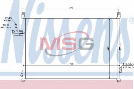 Радиатор кондиционера NISSENS 940014