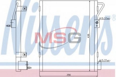 Радиатор кондиционера NISSENS 940019