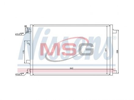 Радіатор кондиціонера NISSENS 940038