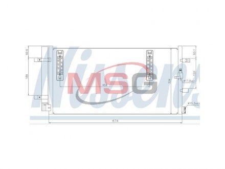 Радіатор кондиціонера AUDI A4 NISSENS 940042