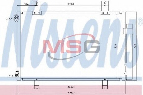 Радіатор кондиціонера NISSENS 940057 (фото 1)