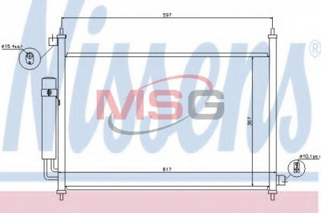 Радиатор кондиционера NISSENS 940064