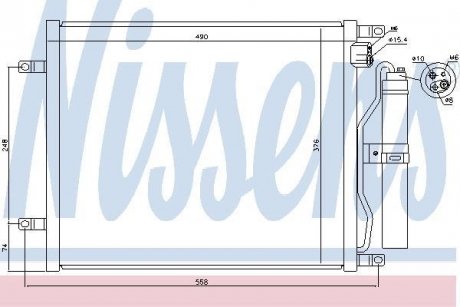 Радиатор кондиционера NISSENS 940069