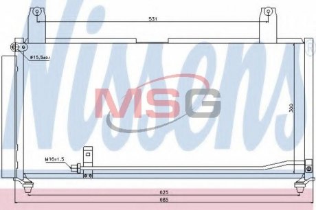 Радиатор кондиционера NISSENS 940080