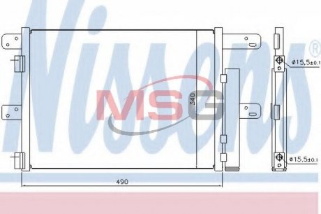 Радиатор кондиционера NISSENS 940096